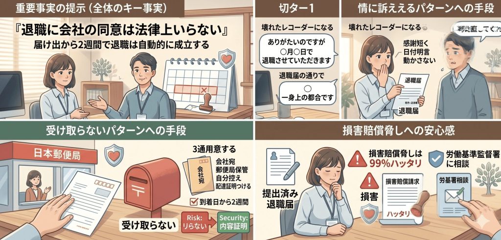 人手不足で辞められない人へ|引き止め・罪悪感・脅しへの対処法 4
