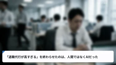 「退職代行が高すぎる」を終わらせたのは、人間ではなくAIだった
