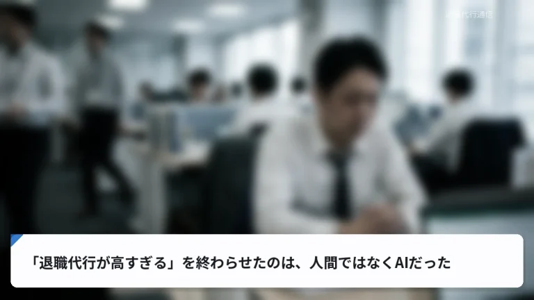 「退職代行が高すぎる」を終わらせたのは、人間ではなくAIだった