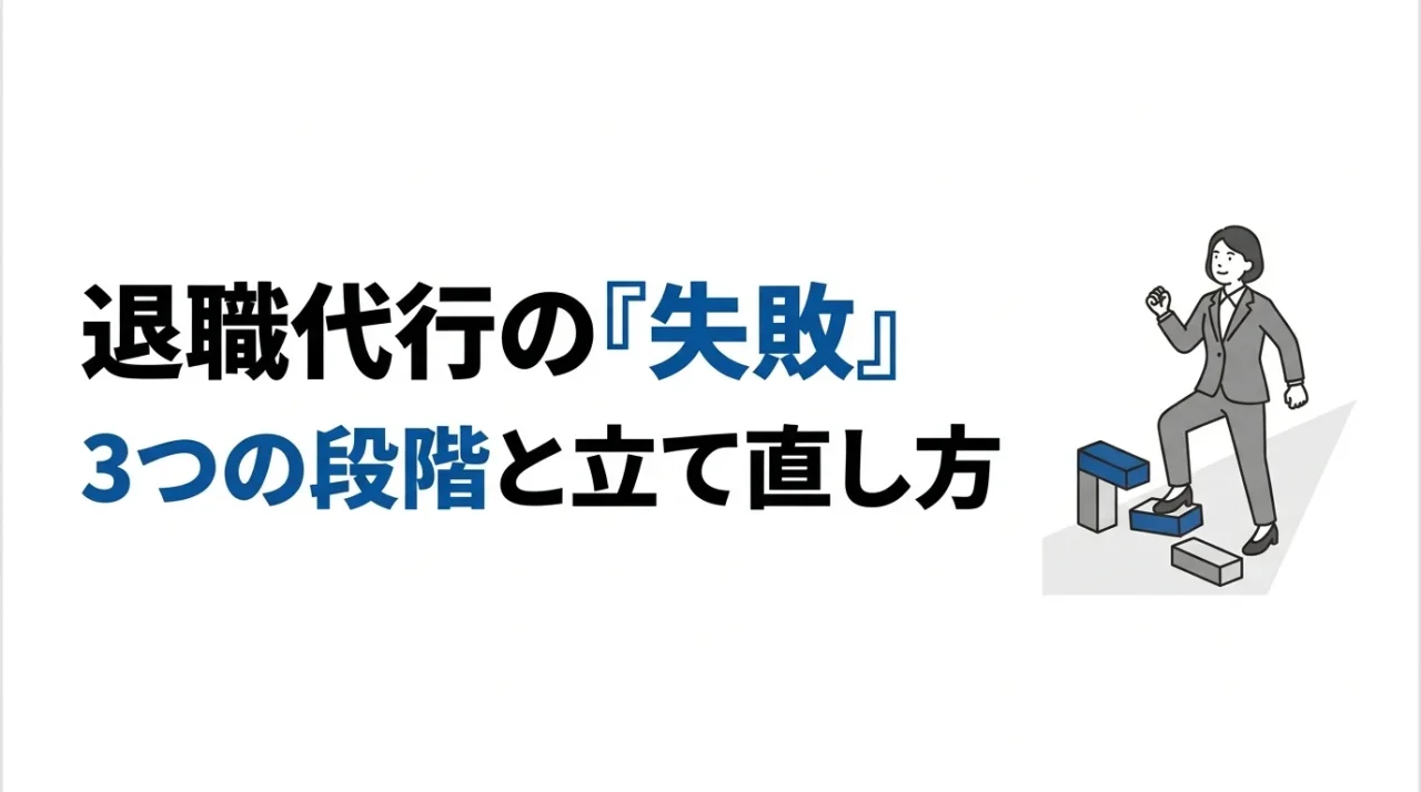 退職代行の「失敗」は3段階で起きる——それぞれの立て直し方 1